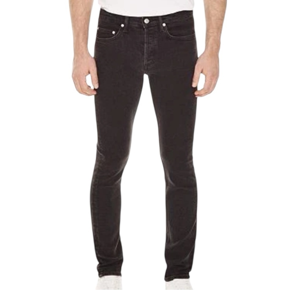 Sandro Pixies Men’s Slim Fit Button Fly Washed Grey Size 30